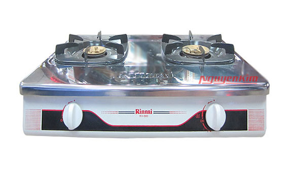 Bếp gas Rinnai RV-660S có mặt bếp bằng thép không gỉ
